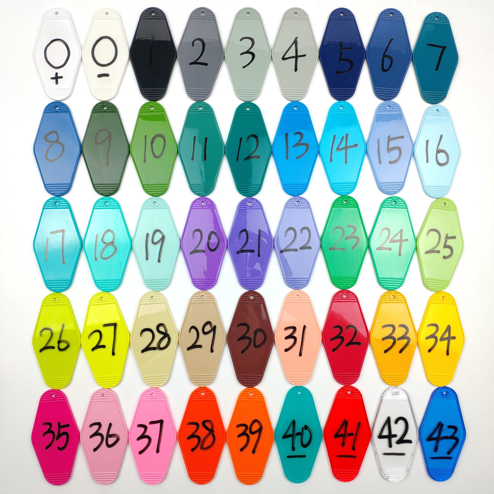 New Hotel Motel Keychain Blank